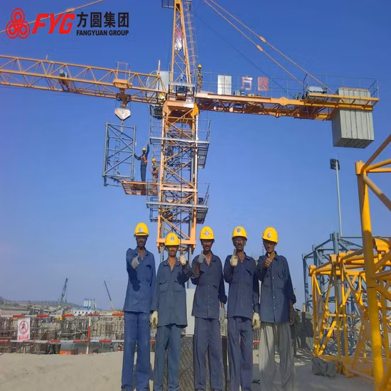 Max 6t Tower Crane with a 55m Working Radius and 140m Lifting Height