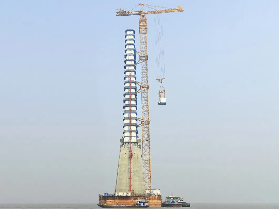 55m 18ton Luffing-Jib Tower Crane L250-18