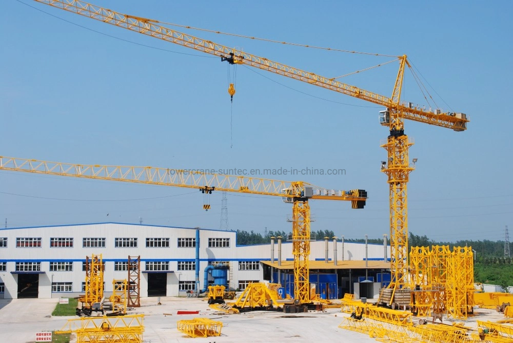 Suntec Construction Machinery 16 Ton Flat Top / Luffing Jib / Hammerhead Tower Crane, Can Be Customized According to Tonnage