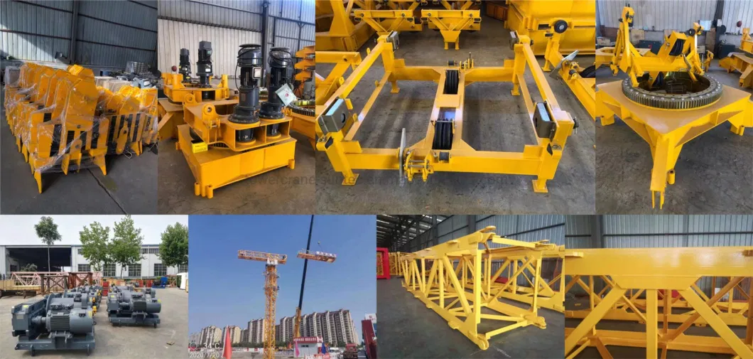Suntec Construction Machinery 16 Ton Flat Top / Luffing Jib / Hammerhead Tower Crane, Can Be Customized According to Tonnage