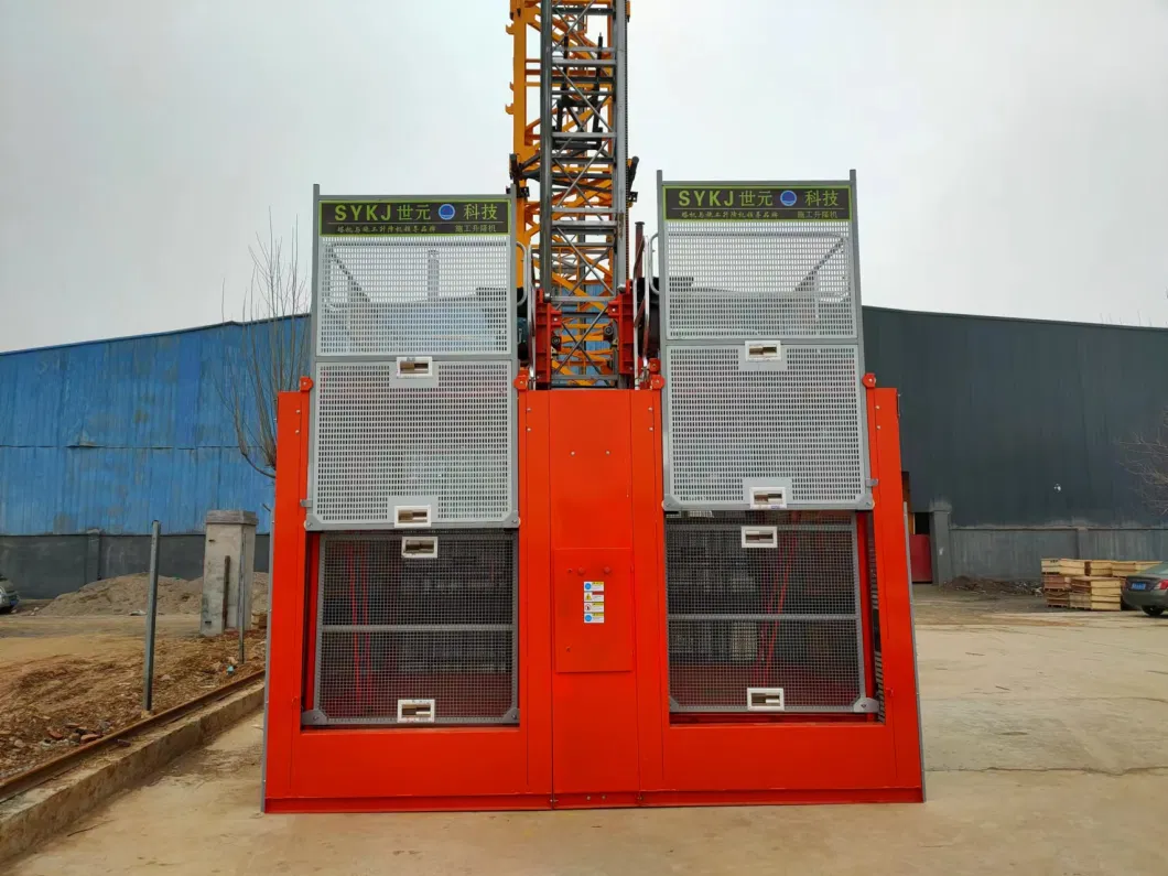 Factory Direct Sales Orange /Any Color China Electric Chain Materials Hoist 1-2ton for Construction Lift