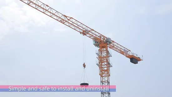 Max 6t Tower Crane with a 55m Working Radius and 140m Lifting Height
